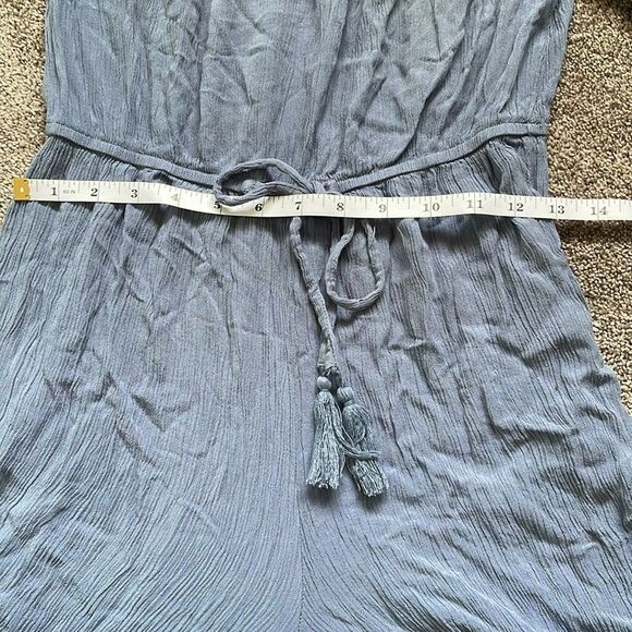 Hint Of Blush Navy Blue Off Shoulder Romper Size S - Picture 9 of 11